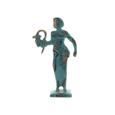 Asclepius: The God of Medicine, 15cm Full Body Statue Bronze Ornament, Ancient Greece Bronze 1 - grifon.se 