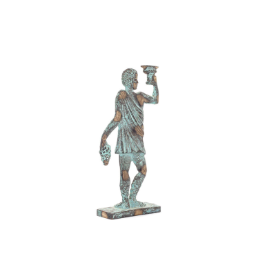 Dionysus: The god of wine and revelry. 23x8cm Full body statue Bronze decoration, ancient Greece Bronze 3 - grifon.se 
