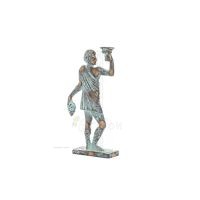 Dionysus: The god of wine and revelry. 23x8cm Full body statue Bronze decoration, ancient Greece Bronze 4 - grifon.se 