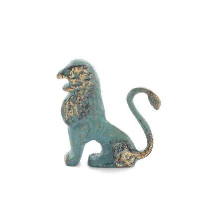 Grypha: varelse med kropp av lejon, örn och orm, beskyddare av Minos 5x4cm staty Brons dekorativ, miniatyr Brons 1 - grifon.se 