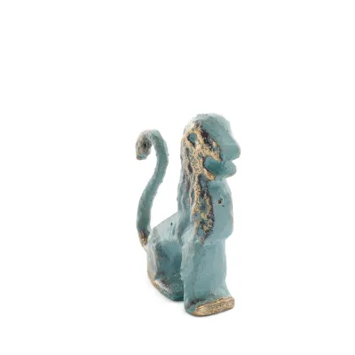 Grypha: creature with body of lion, eagle and snake, protector of Minos 5x4cm statue Bronze decorative, Miniature Bronze 4 - gri