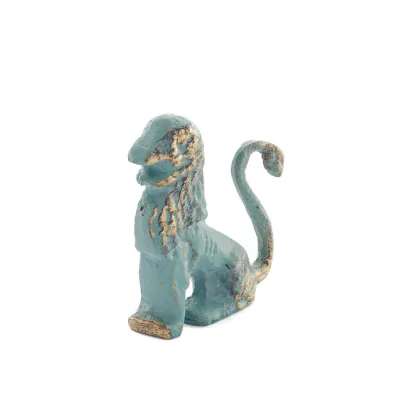Grypha: creature with body of lion, eagle and snake, protector of Minos 5x4cm statue Bronze decorative, Miniature Bronze 5 - gri