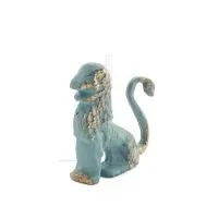 Grypha: creature with body of lion, eagle and snake, protector of Minos 5x4cm statue Bronze decorative, Miniature Bronze 5 - gri