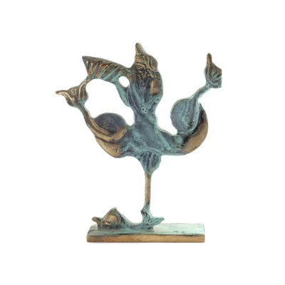 Triton eller Triton: havets gud, Poseidons son 15x12cm Fullängdsstaty Brons dekorativ Brons 1 - grifon.se 