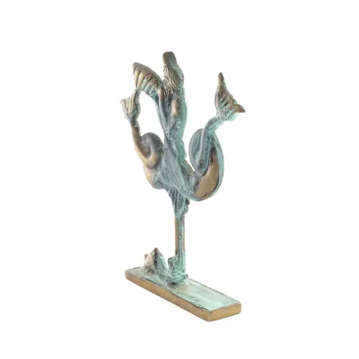 Triton or Triton: deity of the sea, Son of Poseidon 15x12cm Full length statue Bronze decorative Bronze 2 - grifon.se 