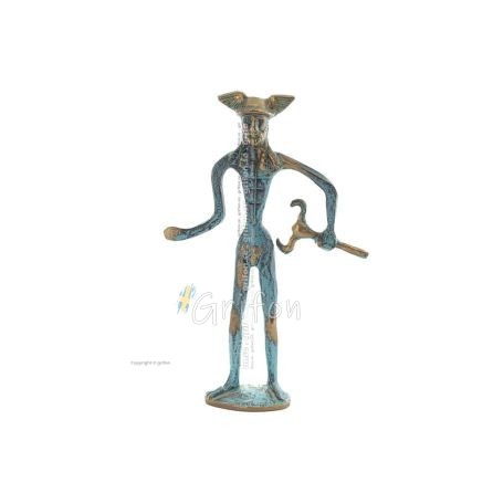 Hermes: The Messenger of the Gods, 14x8cm helkroppsstaty Brons Ornament, antikens Grekland Brons 1 - grifon.se 