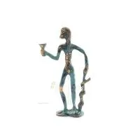 Hippokrates: Den moderna medicinens fader, 13x6 cm helkroppsstaty bronsprydnad, antikens Grekland Brons 1 - grifon.se 