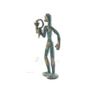 Asclepius: The God of Medicine, 13cm Full Body Statue Bronze Ornament, Ancient Greece Bronze 2 - grifon.se 
