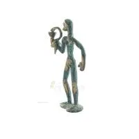 Asclepius: Medicinens gud, 13 cm helkroppsstaty Brons Ornament, antikens Grekland Brons 2 - grifon.se 