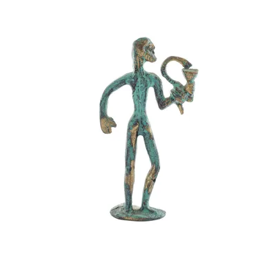 Asclepius: The God of Medicine, 13cm Full Body Statue Bronze Ornament, Ancient Greece Bronze 5 - grifon.se 