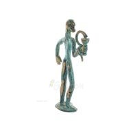 Asclepius: The God of Medicine, 13cm Full Body Statue Bronze Ornament, Ancient Greece Bronze 6 - grifon.se 