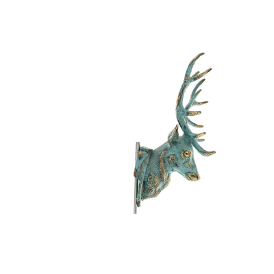 Ελάφι σύμβολο ανύψωσης, ήθους, αρετής, ευτυχίας και γονιμότητας, Κεφάλι 40χ36εκ Προτομή άγαλμα Μπρούτζινο διακοσμητικό Μπρούτζιν