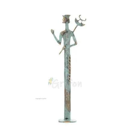 Hermes: Gudarnas budbärare, 37x13 cm staty i brons, antikens Grekland Brons 1 - grifon.se 