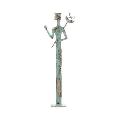 Hermes: Gudarnas budbärare, 37x13 cm staty i brons, antikens Grekland Brons 1 - grifon.se 