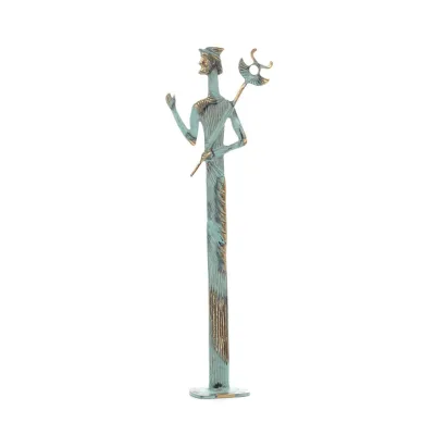 Hermes: Gudarnas budbärare, 37x13 cm staty i brons, antikens Grekland Brons 5 - grifon.se 