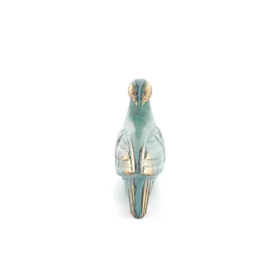 Miniatyrfågel 6x8cm helkroppsstaty Brons Dekorativ Modern Brons 2 - grifon.se 