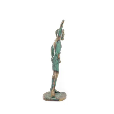 Staty 19x7 cm helkroppsstaty brons, modern dekorativ Brons 5 - grifon.se 