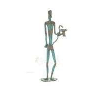 Asclepius: The God of Medicine, 35cm Full Body Statue Bronze Ornament, Ancient Greece Bronze 3 - grifon.se 