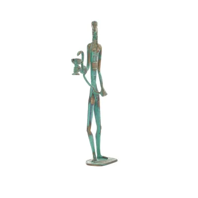 Asclepius: Medicinens gud, 35 cm helkroppsstaty Brons Ornament, antikens Grekland Brons 5 - grifon.se 