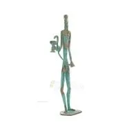 Asclepius: Medicinens gud, 35 cm helkroppsstaty Brons Ornament, antikens Grekland Brons 5 - grifon.se 