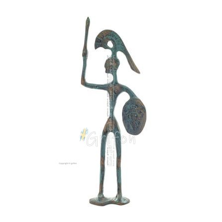 Achilles: the Invulnerable Warrior and King of the Myrmidons 24cm Full Body Statue Bronze Ornament, Ancient Greece Bronze 1 - gr