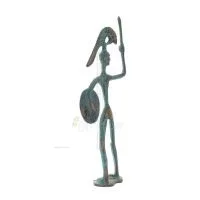 Achilles: The Invulnerable Warrior and King of the Myrmidons 24 cm helkroppsstaty Brons Ornament, antikens Grekland Brons 4 - gr