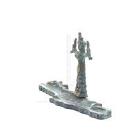 Snake Goddess, Fertility Goddess 20x10cm Brons, Helkroppsstaty Brons Ornament, Minoisk Civilisation, Antika Grekland Brons 2 - g