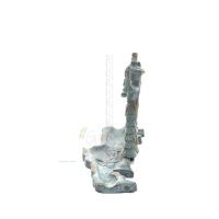 Snake Goddess, Fertility Goddess 20x10cm Brons, Helkroppsstaty Brons Ornament, Minoisk Civilisation, Antika Grekland Brons 3 - g