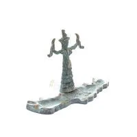 Snake Goddess, Fertility Goddess 20x10cm Bronze, Full Body Statue Bronze Ornament, Minoan Civilization, Ancient Greece Bronze 5 