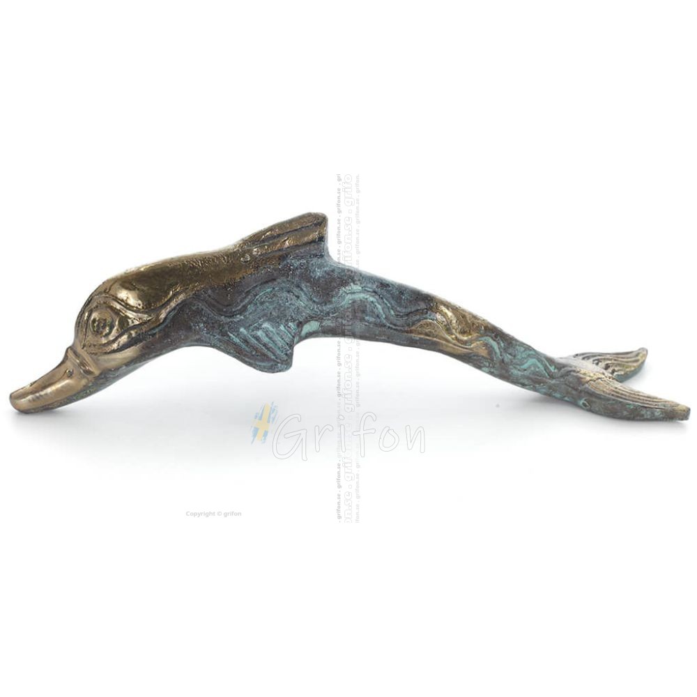 Dolphin: symbol of freedom, joy, strength, harmony 5x18cm Full body statue Bronze decoration Bronze 1 - grifon.se Dolphin: symbol of freedom, joy, strength, harmony 5x18cm Full body statue Bronze decoration Bronze 1 - grifon.se