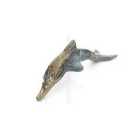 Delfin: symbol för frihet, glädje, styrka, harmoni 5x18cm Helkroppsstaty Bronsdekoration Brons 5 - grifon.se 