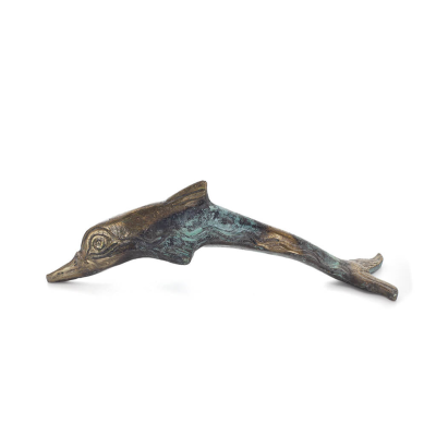 Delfin: symbol fÃ¶r frihet, glÃ¤dje, styrka, harmoni 3x14cm Helkroppsstaty Bronsdekoration Brons 1 - grifon.se 