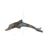 Delfin: symbol för frihet, glädje, styrka, harmoni 3x14cm Helkroppsstaty Bronsdekoration Brons 1 - grifon.se 