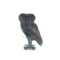 Uggla eller Glaucus 17cm Helkroppsstaty Bronsdekoration Brons 4 - grifon.se 