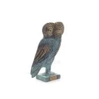 Uggla eller Glaucus 17cm Helkroppsstaty Bronsdekoration Brons 5 - grifon.se 