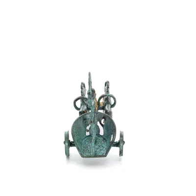 Chariot with Achilles: War Horses or Horse Races and the Invulnerable Warrior 13x10cm Bronze Ornament Bronze 2 - grifon.se 