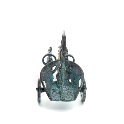 Chariot with Achilles: War Horses or Horse Races and the Invulnerable Warrior 16x13cm mässingsprydnad Brons 2 - grifon.se 