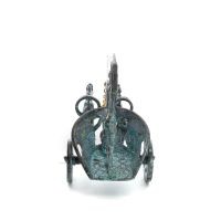 Chariot with Achilles: War Horses or Horse Races and the Invulnerable Warrior 16x13cm Brass Ornament Bronze 2 - grifon.se 