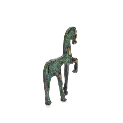 Bucephalus, Alexander den stores hÃ¤st, symboliserar odelad vÃ¤nskap, 12 cm, statyett med bas, bronsdekoration Brons 3 - grifon.se