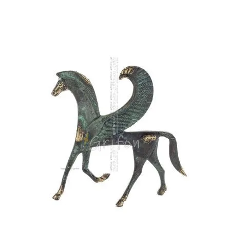 Pegasus, symbol för frihet, energi och inspiration, 11 cm, statyett med bas, dekorativ brons Brons 1 - grifon.se 