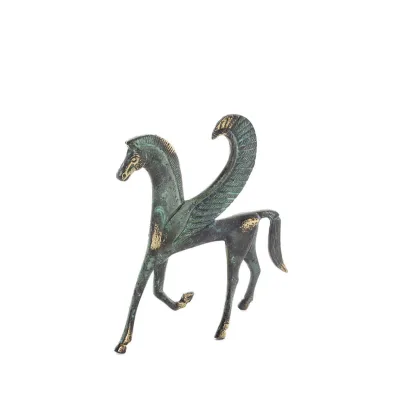 Pegasus, symbol för frihet, energi och inspiration, 11 cm, statyett med bas, dekorativ brons Brons 5 - grifon.se 
