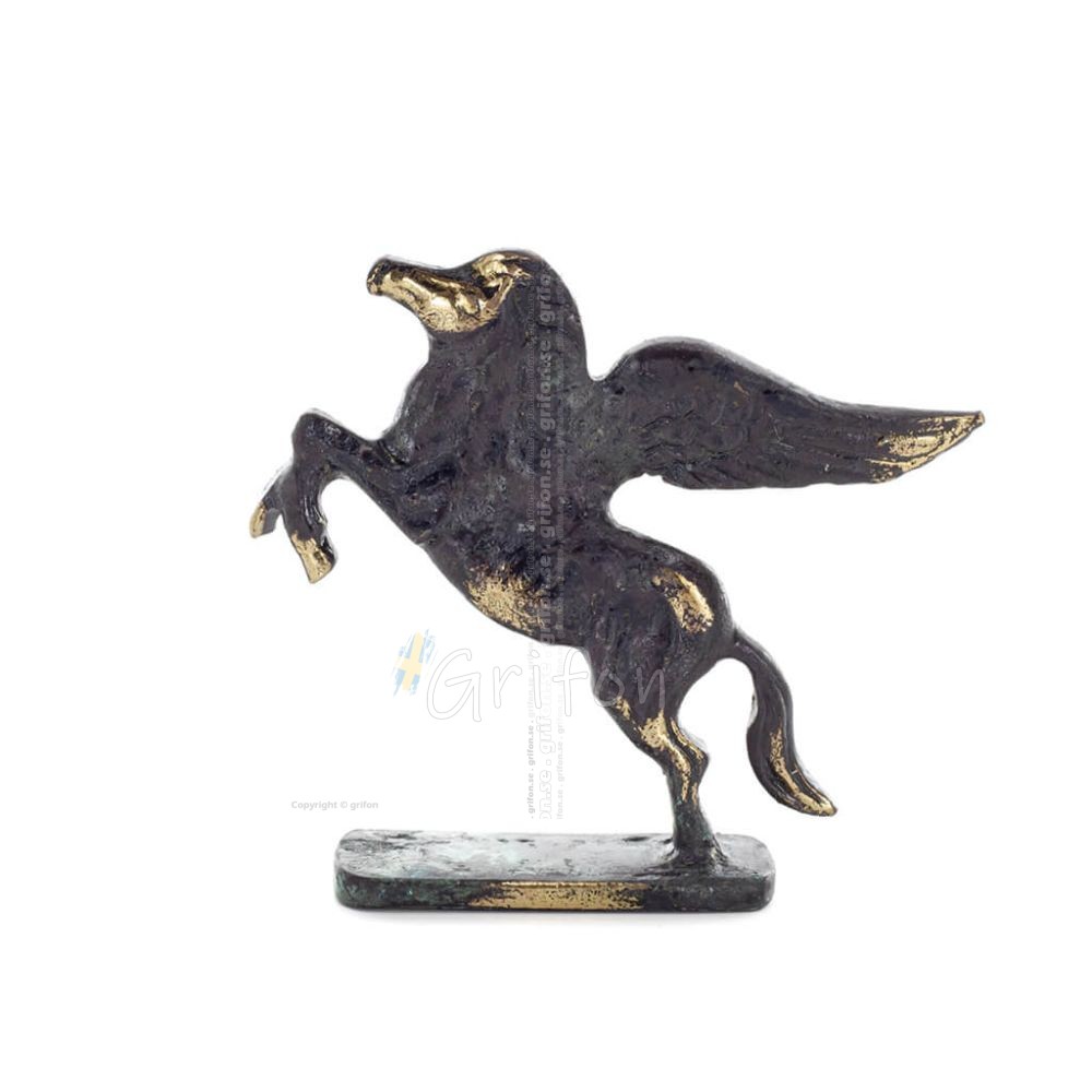 Pegasus, symbol of freedom, energy and inspiration, 9cm, statuette with base, Bronze decorative Bronze 1 - grifon.se Pegasus, symbol of freedom, energy and inspiration, 9cm, statuette with base, Bronze decorative Bronze 1 - grifon.se