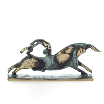 Bullfighting, competition in the Minoan civilization 6x13cm Full body statue Bronze decorative Bronze 4 - grifon.se 