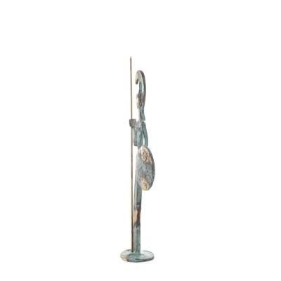 Athena eller Athana eller Athene: Vishetens gudinna 23cm med spjut, hjÃ¤lm och skÃ¶ld med en uggla Helkroppsstaty Bronsdekoration 