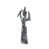 Snake Goddess, Fertility Goddess 13cm Brons, Helkroppsstaty Brons Ornament, Minoisk Civilisation, Antika Grekland Brons 2 - grif