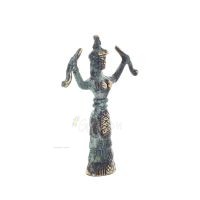Snake Goddess, Fertility Goddess 13cm Brons, Helkroppsstaty Brons Ornament, Minoisk Civilisation, Antika Grekland Brons 5 - grif