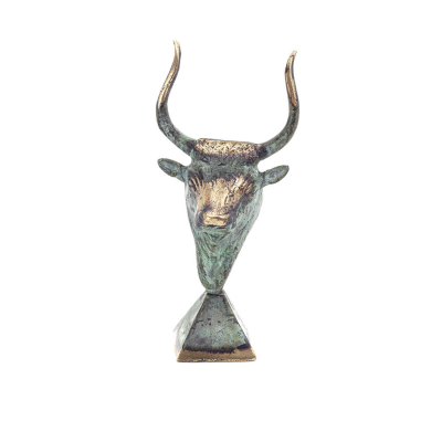 Minotaur: Queen Pasiphaes son, Bull head, bull head 15cm Bust, decorative, Minoan culture Bronze 1 - grifon.se 
