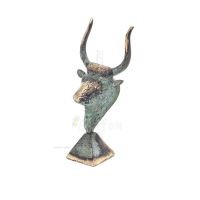 Minotaur: Queen Pasiphaes son, Bull head, bull head 15cm Bust, decorative, Minoan culture Bronze 2 - grifon.se 