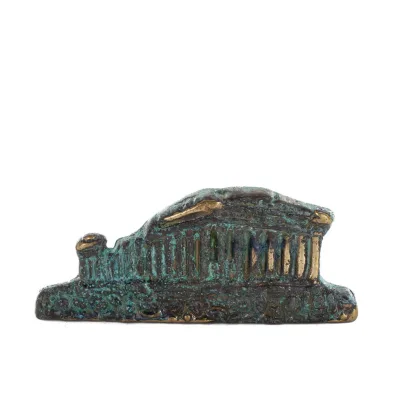 Parthenon, Akropolis i Aten: Gudinnan Athenas tempel 3x7 cm helkroppsstaty Bronsprydnad Brons 1 - grifon.se 