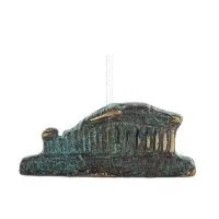 Parthenon, Akropolis i Aten: Gudinnan Athenas tempel 3x7 cm helkroppsstaty Bronsprydnad Brons 1 - grifon.se 